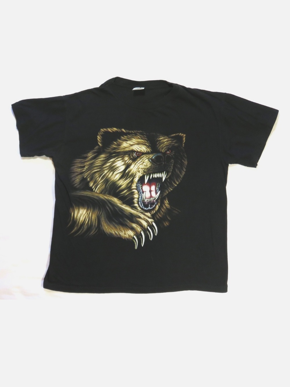 Vintage 1990’s Angry Bear Sinister Animal Single Stitch Print Tee